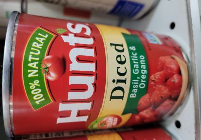 HUNTS DICED TOMATO BASIL 14.5O   -32