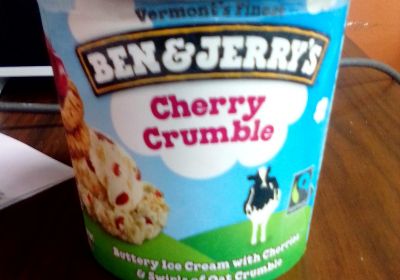 BEN JERRY CHERRY CRUMBLE